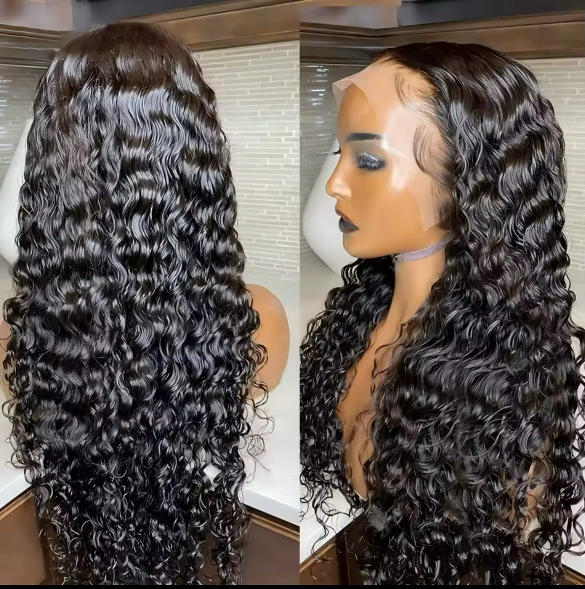 34” inch Waterwave 13x4 Lacefront wig